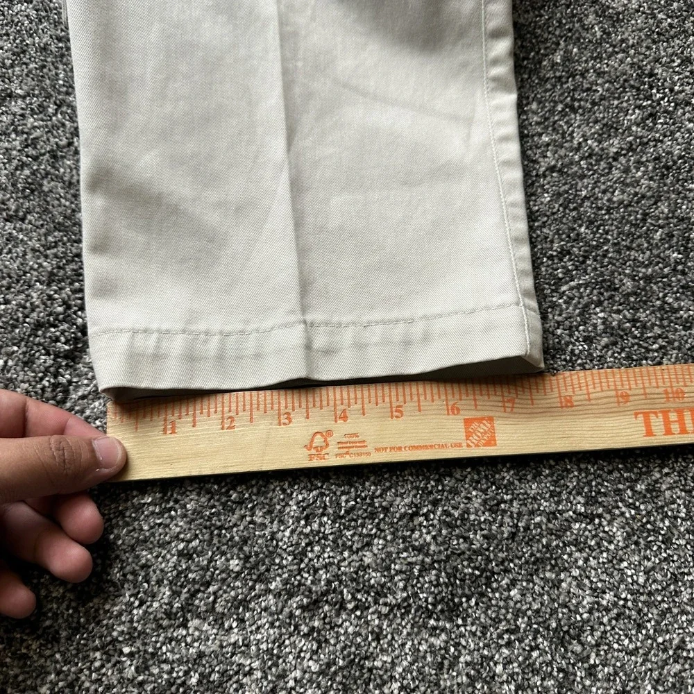 Docker Pants Mens 34x32 Beige Chino Pleated Front Classic Fit‎ Slash Pocket
